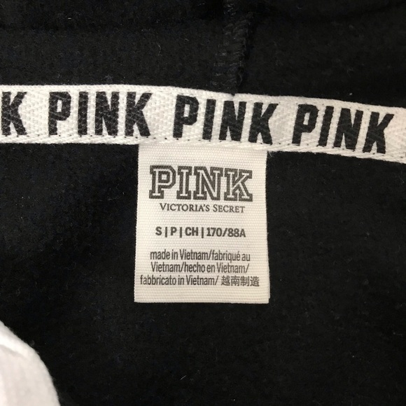 Pink Victoria's Secret Crop Hoodie Sweatshirt 36013286 Small - Picture 5 of 6
